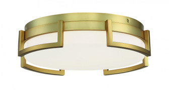 Bezel Set - LED Flush Mount - Honey Gold Etched - White Glass (77|P953-2-248-L)