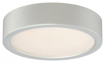 12W LED Flush Mount in Silver with Etched White Glass (77|P840-609-L)