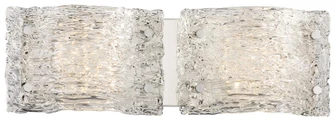 LED Bath in Chrome with Clear Artisan Glass (77|P5282-077-L)
