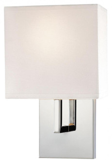 1 Light Wall Sconce with White Fabric Shade (77|P470-077)