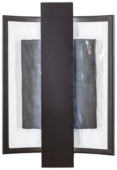 LED Wall Sconce with Dorian Bronze™ Finish and Clear Water Glass (77|P1206-615B-L)