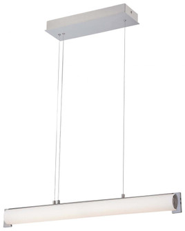 LED Island with Brushed Nickel Finish and Etched White Glass (77|P1151-084-L)