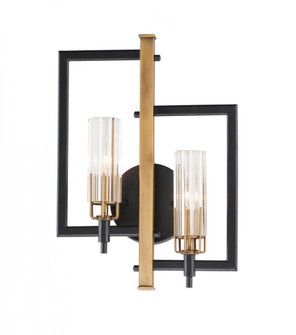 Flambeau-Wall Sconce (19|16115CLBKAB)