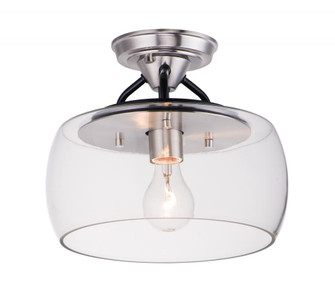 Goblet-Semi-Flush Mount (19|26129CLBKSN)
