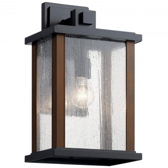 Marimount 17'' 1 Light Outdoor Wall Light with Clear Glass in Black (2|59018BK)