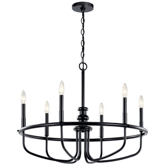 Chandelier 6Lt (2|52304BK)