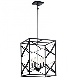 Sevan™ 4 Light Foyer Pendant Black (2|52141BK)