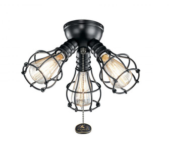 Industrial 3 Light Fixture LED (2|380041SBK)