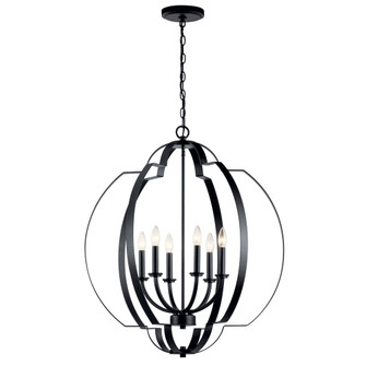 Voleta 27.75'' 6 Light Foyer Chandelier Black (2|42139BK)