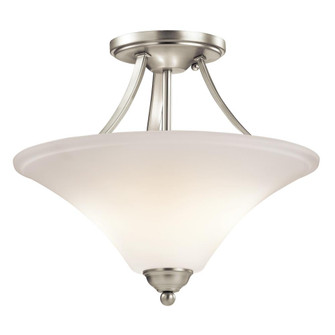 Keiran™ 2 Light Semi Flush with LED Bulbs Brushed Nickel (2|43512NIL18)