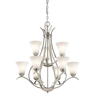Keiran™ 9 Light Chandelier with LED Bulbs Brushed Nickel (2|43506NIL18)