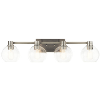 The Harmony 33.5 inch 4 Light vanity light with clear glass Brushed Nickel (2|45895NI)