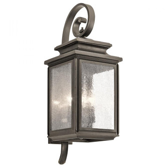 Wiscombe Park 26.25'' 4 Light Outdoor Wall Light with Clear Seeded Glass in Olde Bronze (2|49503OZ)