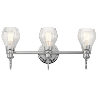 Greenbrier 23.75'' 3 Light Vanity Light with Clear Seeded Glass in Chrome (2|45392CH)