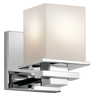 Tully 6.5'' 1 Light Wall Sconce with Satin Etched Cased Opal Glass Chrome (2|45149CH)
