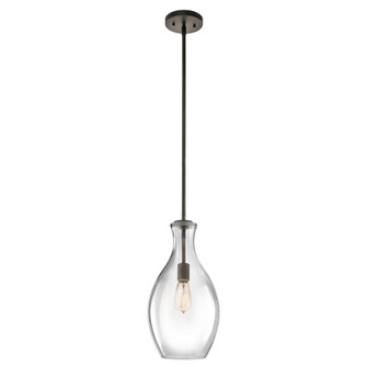Everly 17.75'' 1 Light Hour Glass Pendant Clear Glass Olde Bronze (2|42047OZ)