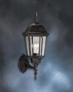Madison 22.75'' 1 Light Outdoor Wall Light with Clear Beveled Glass in Black (2|9654BK)