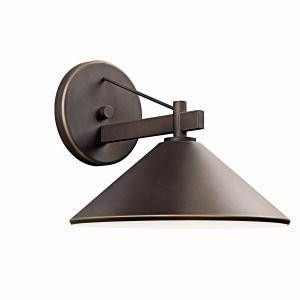 Ripley 10'' 1 Light Outdoor Wall Light in Olde Bronze (2|49061OZ)