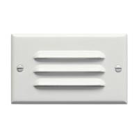 Horizontal Louvered LED Step Light White (2|12600WH)