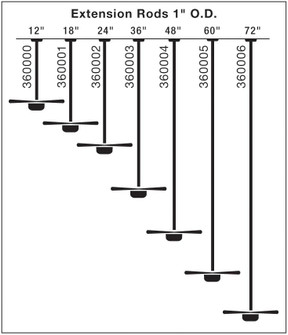 Fan Down Rod 72 Inch (2|360006BAB)
