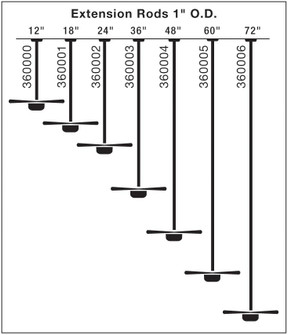 Fan Down Rod 60 Inch (2|360005WSP)