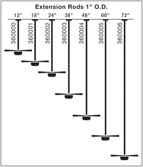 Fan Down Rod 48 Inch (2|360004WCP)