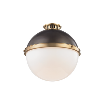 1 LIGHT LARGE FLUSH MOUNT (57|4015-ADB)