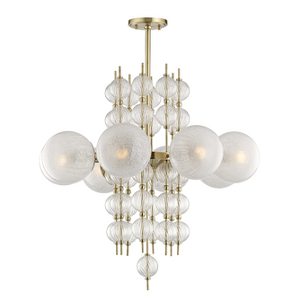8 LIGHT CHANDELIER (57|6433-AGB)