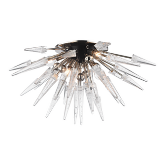 6 LIGHT SEMI FLUSH (57|9028-PN)