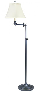 Club Adjustable Swing Arm Floor Lamp (34|CL200-OB)