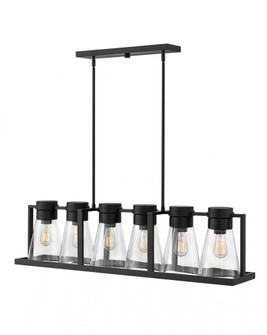 Medium Six Light Linear (87|63306BK-CL)