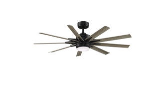 Odyn Indoor/Outdoor Custom Smart Ceiling Fan DC Motor- Black with LED Light Kit (90|MAD8152BLW)