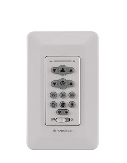 Ceiling Fan Wall Control Reversing - 6 Speed DC Motor Fan and Uplight/Downlight - White (90|TW206)