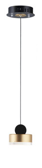 Nob-Single Pendant (94|E20861-75BKGLD)