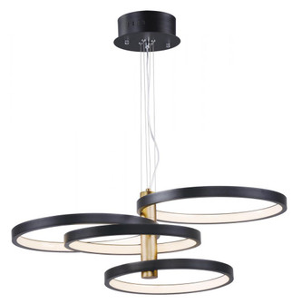 Hoopla-Multi-Light Pendant (94|E24326-BKGLD)