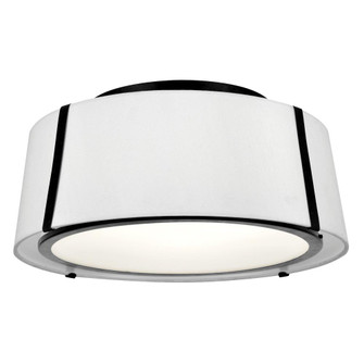 Fulton 18'' Black Semi Flush Mount (205|FUL-905-BK)