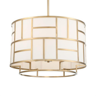 Libby Langdon for Crystorama Danielson 6 Light Vibrant Gold Chandelier (205|DAN-406-VG)