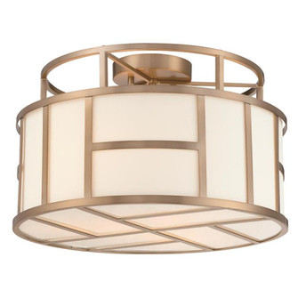 Libby Langdon for Crystorama Danielson 3 Light Vibrant Gold Semi Flush Mount (205|DAN-400-VG)