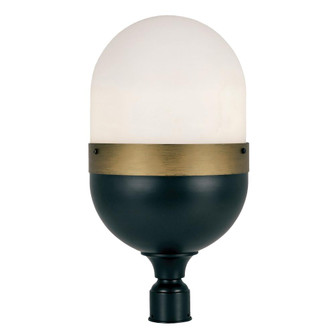 Brian Patrick Flynn Capsule 3 Light Matte Black + Textured Gold Outdoor Post (205|CAP-8509-MK-TG)