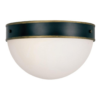 Brian Patrick Flynn Capsule 12'' Matte Black + Textured Gold Outdoor Flush Mount (205|CAP-8503-MK-TG)