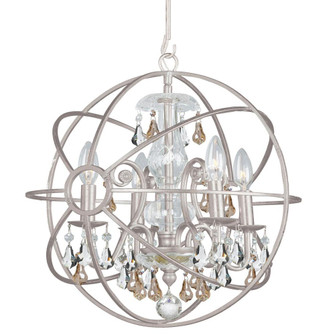 Solaris 17'' Golden Shadow Hand Cut Crystal Olde Silver Chandelier (205|9025-OS-GS-MWP)