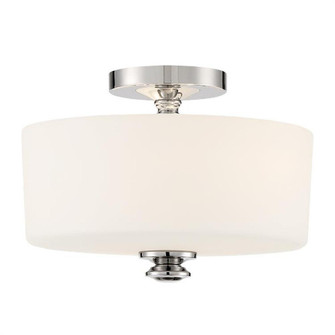 Travis 2 Light Polished Nickel Semi Flush Mount (205|TRA-A3302-PN)