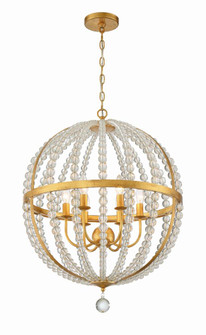 Roxy 22'' Antique Gold Chandelier (205|ROX-A9006-GA)