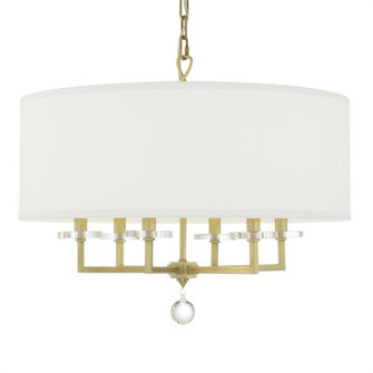 Paxton 6 Light Aged Brass Chandelier (205|8116-AG)