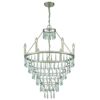 Lucille 24'' Antique Silver Chandelier (205|LUC-A9066-SA)