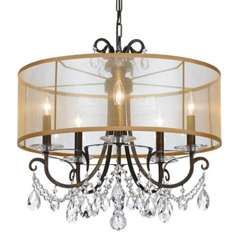 Othello 5 Light Clear Crystal English Bronze Chandelier (205|6625-EB-CL-MWP)