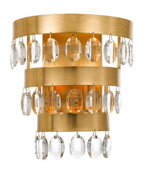 Perla 2 Light Antique Gold Sconce (205|6102-GA)