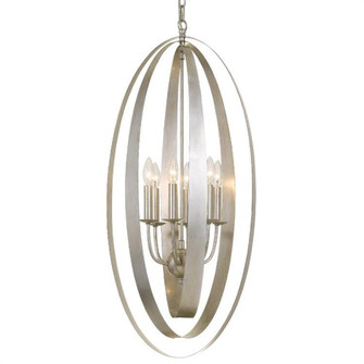 Luna 6 Light Antique Silver Mini Chandelier (205|597-SA)