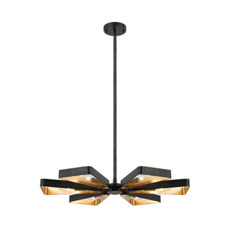 Luna 27'' English Bronze + Antique Gold Chandelier (205|596-EB-GA)