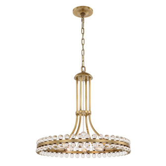Clover 22.5'' Aged Brass Chandelier (205|CLO-8898-AG)
